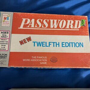 MILTON BRADLEY Password Word Association Board Game New Twelfth Edition Vintage